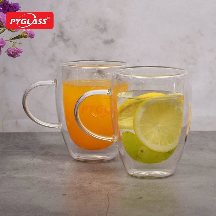 Clear Glass Double Wall Coffee Cups