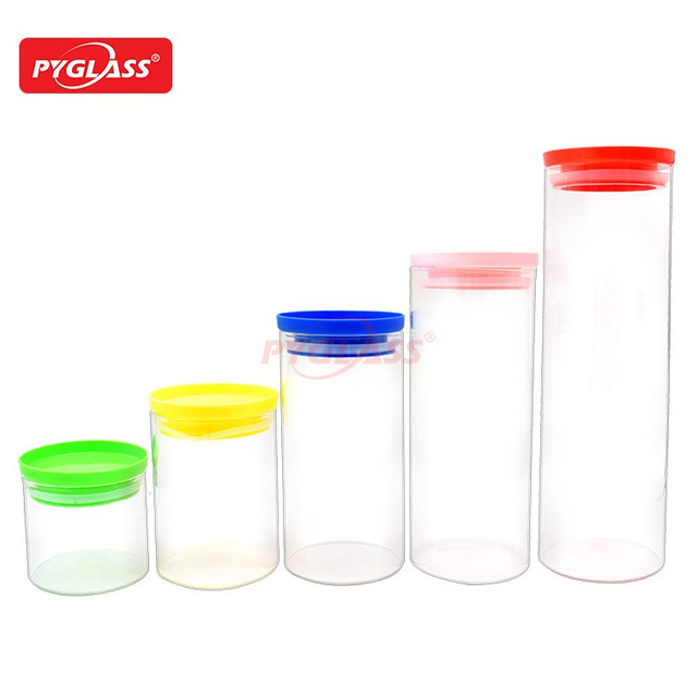 BPA Free Plastic Lid Glass Jar