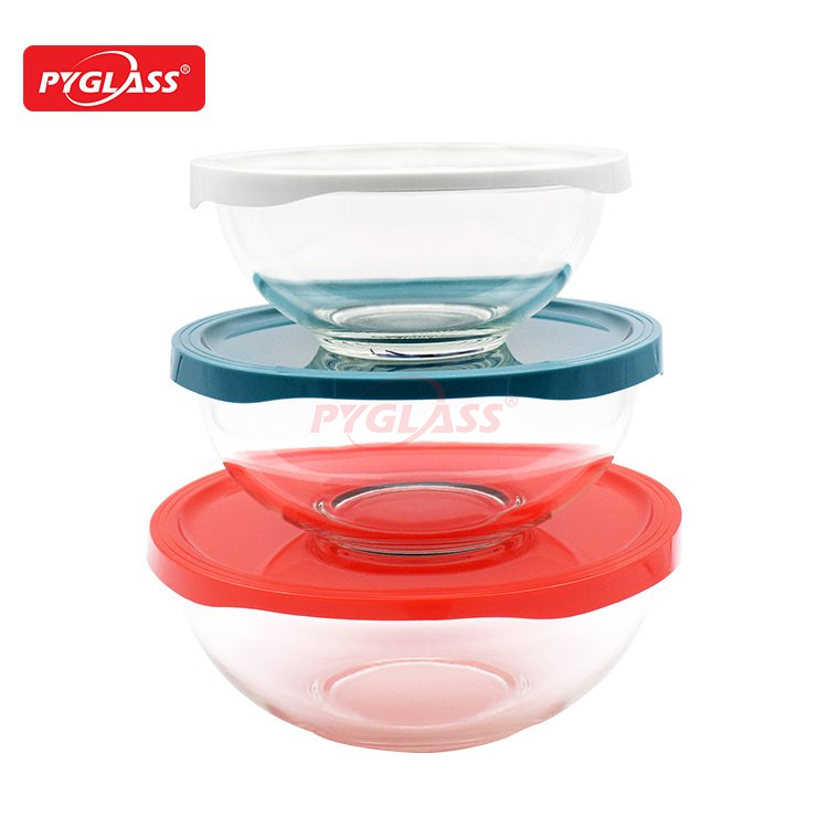 High Borosilicate Glass Mixing Bowl with Lid