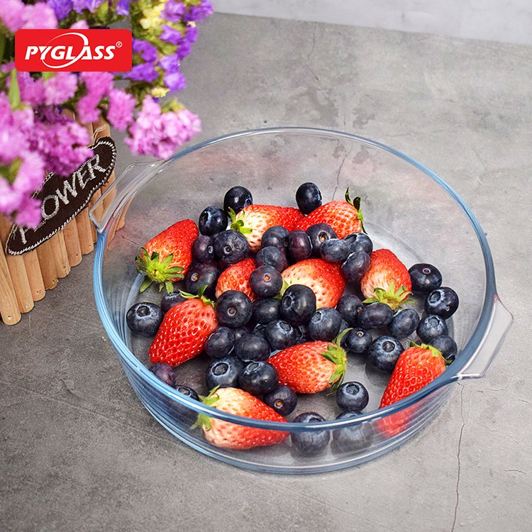 Durable Glass Bakeware with Iron Stand