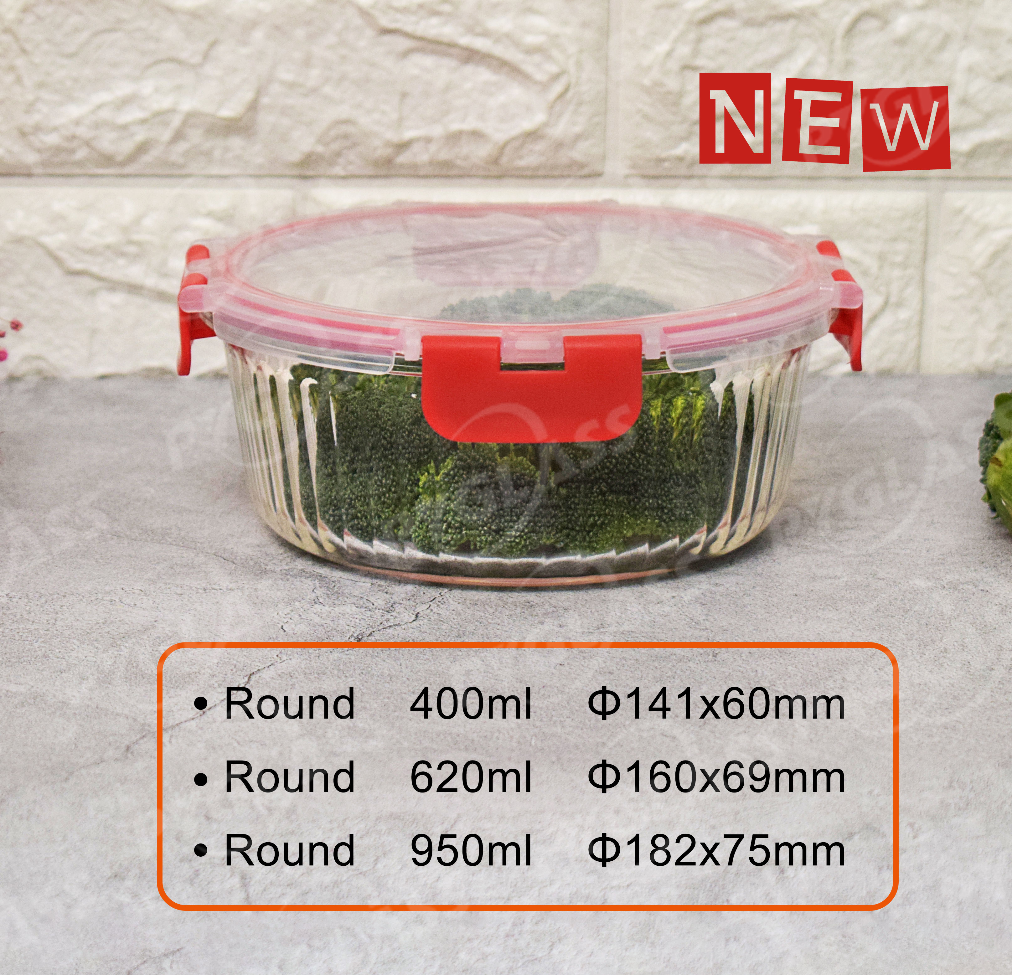 Freezer Safe Glass Food Storage Containers -Product Description