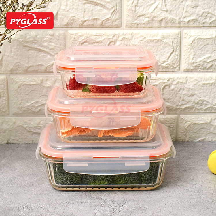 New Design Glass Bento Box Lunch Containers