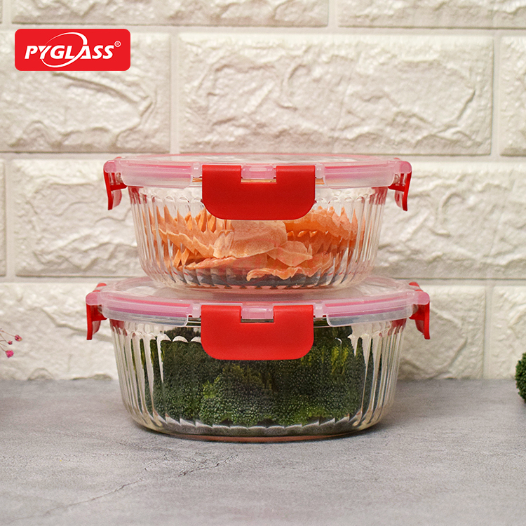 BPA-Free Sealable Stackable Clear Portion Control Bowls