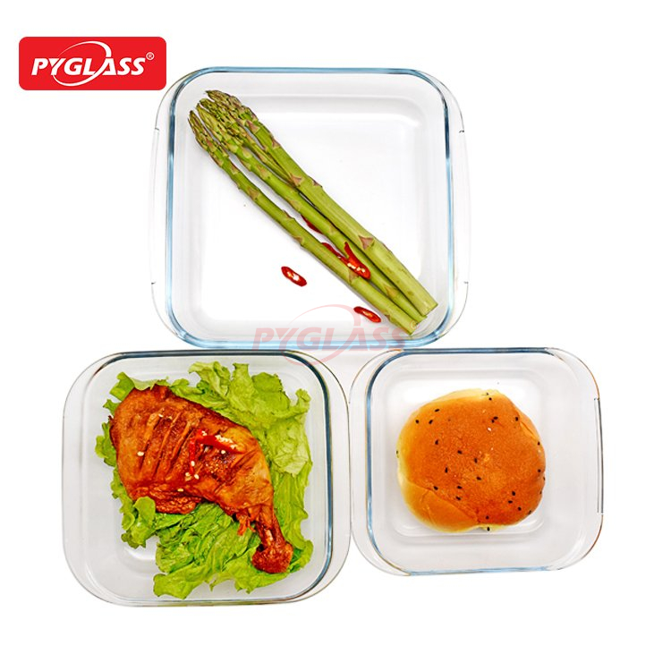 Different Size Square Glass Baking Dish
