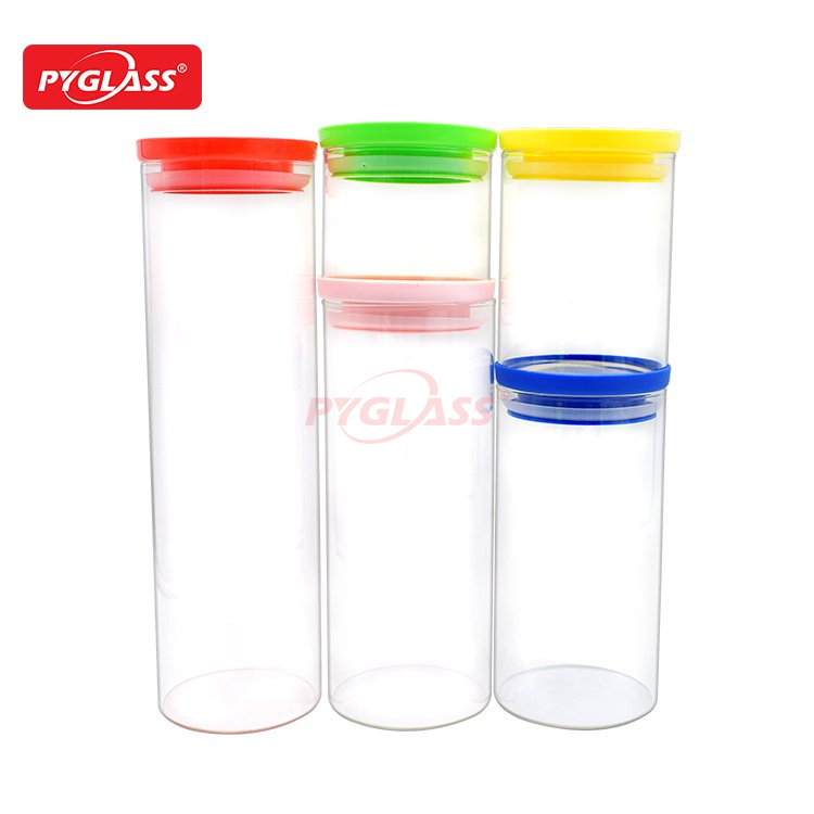 BPA Free Plastic Lid Glass Jar