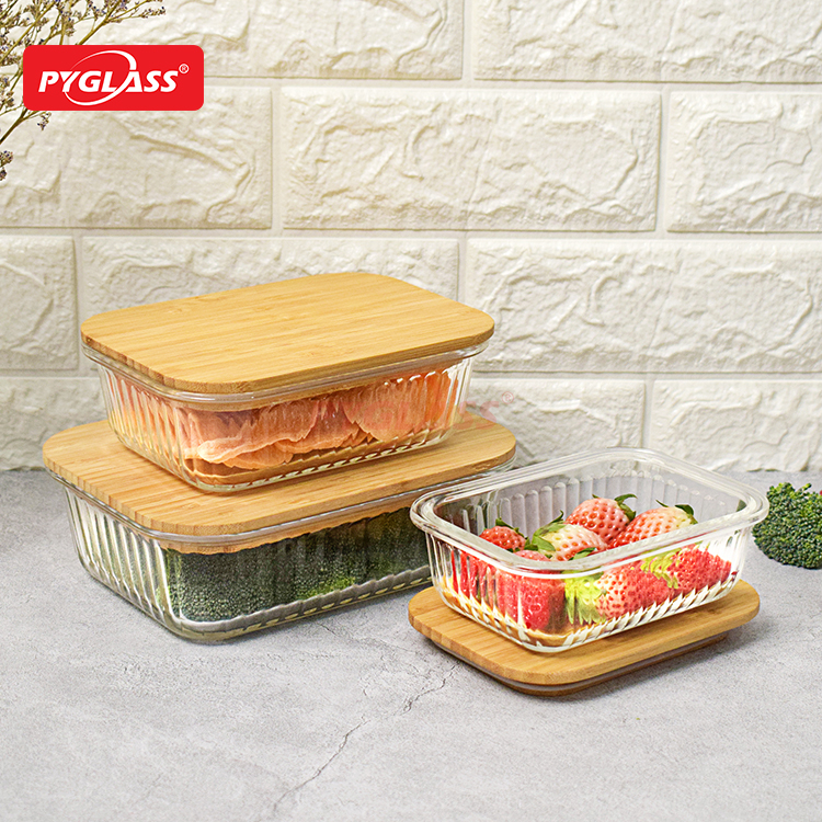 Meal Prep Bamboo Lids Eco-Friendly Meal Containers