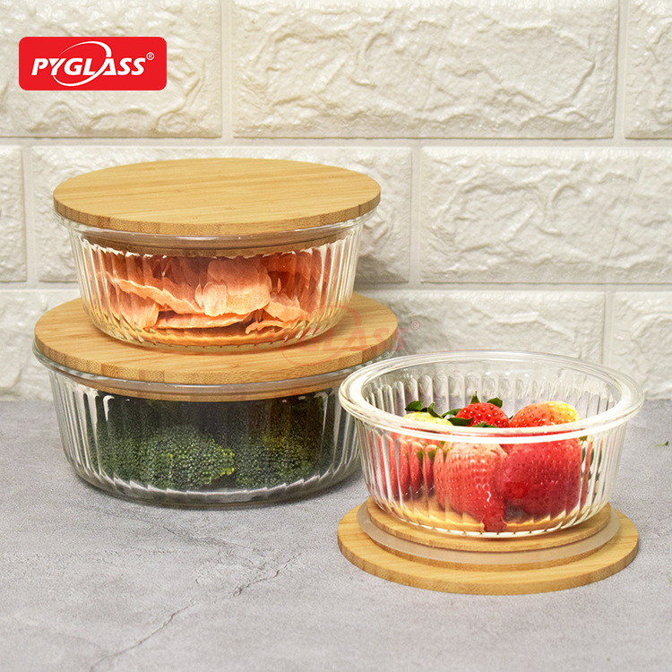 Ecofriendly Glass Containers for Food Storage with Lids