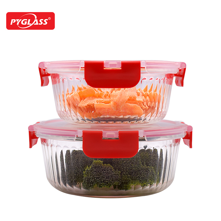 BPA-Free Sealable Stackable Clear Portion Control Bowls