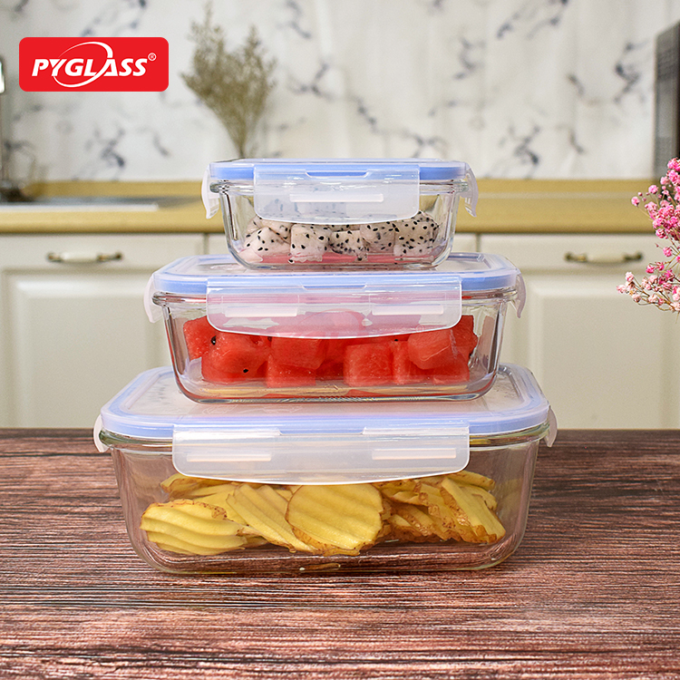 Glass Lunch Box Microwavable Lunch Container Sets