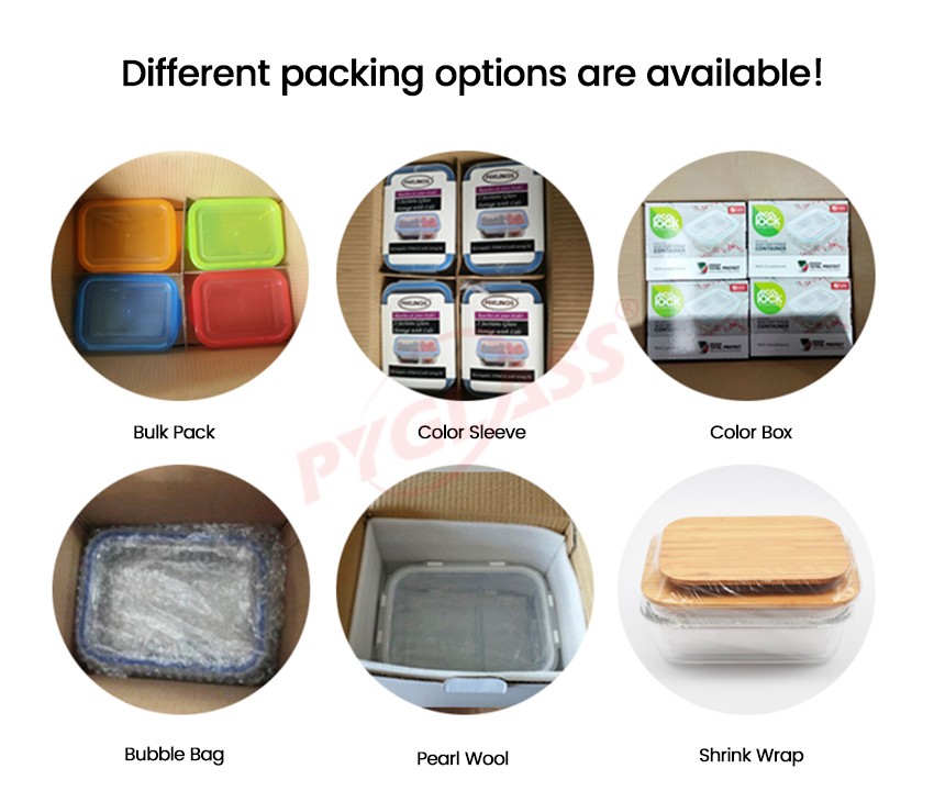 Freezer Safe Glass Food Storage Containers -Packing & Delivery