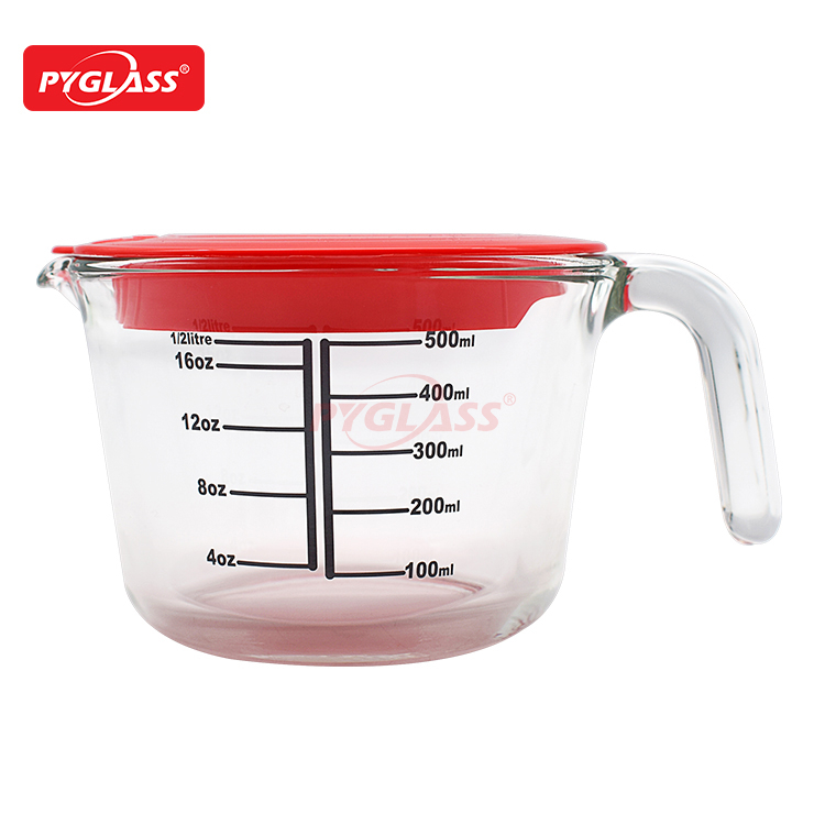 Glass Measuring Cup with PP Lid