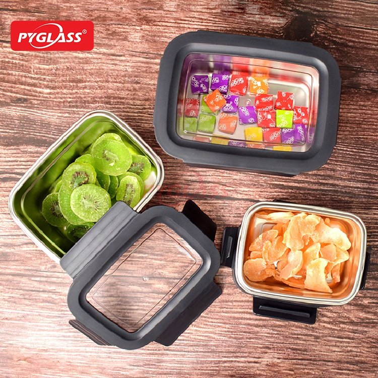Square Stainless Steel Food Storage Containers