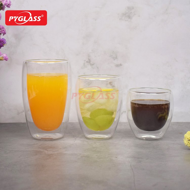 Glass Double Wall Insulated Cups