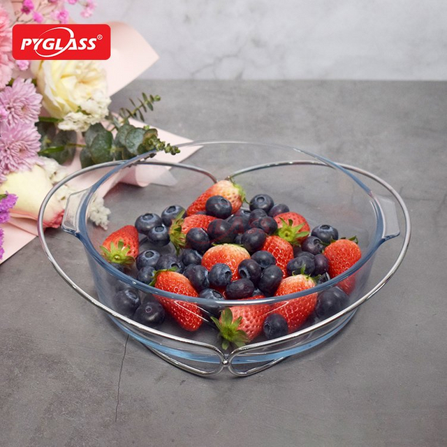 Durable Glass Bakeware with Iron Stand