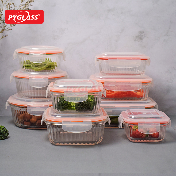 New Design Prep Naturals Glass Meal Prep Containers
