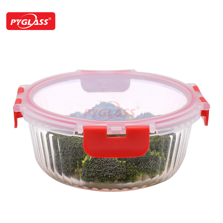 Glass Meal Prep Containers with Snap Locking Lids Glass Food Containers