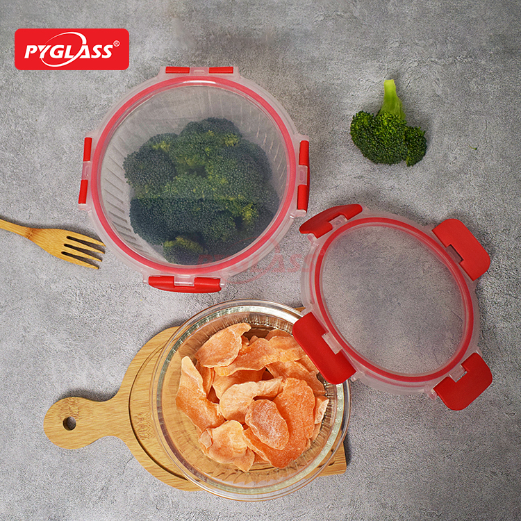 BPA-Free Sealable Stackable Clear Portion Control Bowls