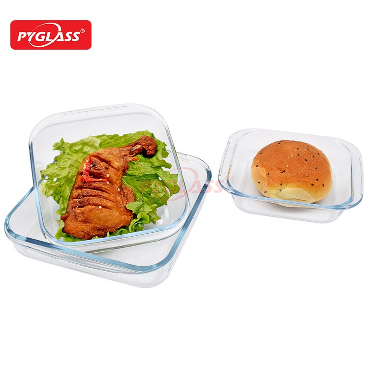 Different Size Square Glass Baking Dish