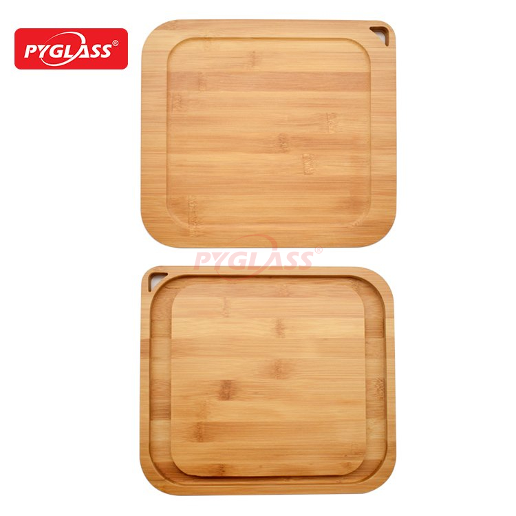 Square Glass Baking Dish with Bamboo Lid