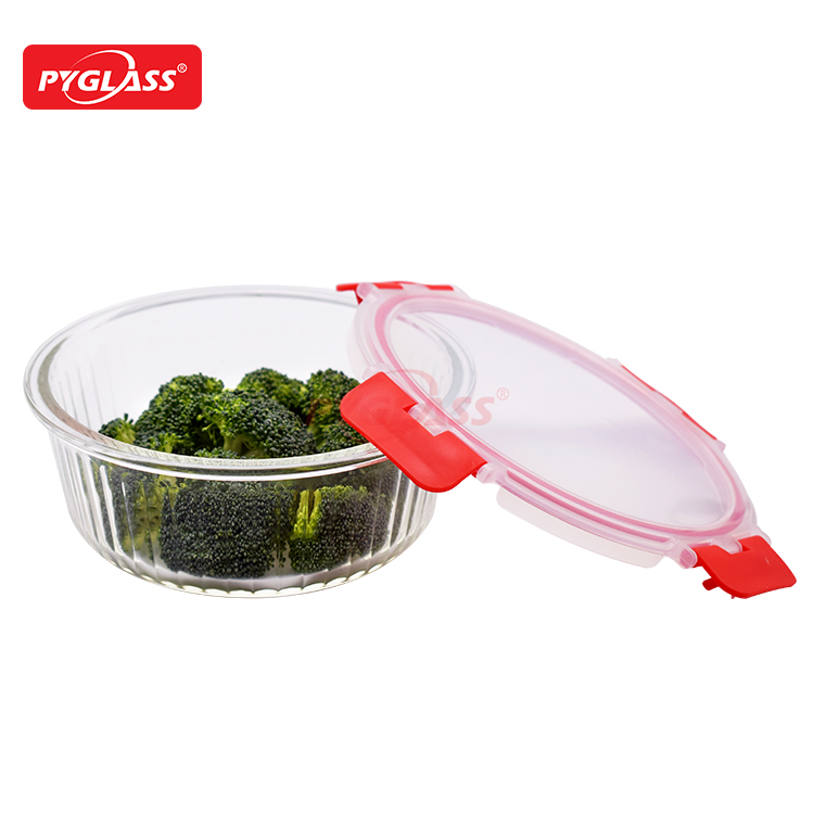Glass Meal Prep Containers with Snap Locking Lids Glass Food Containers