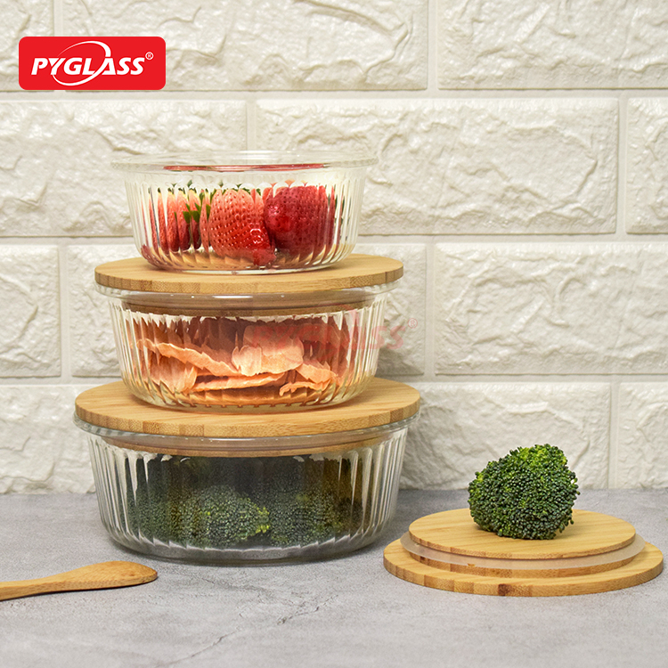 Ecofriendly Glass Containers for Food Storage with Lids