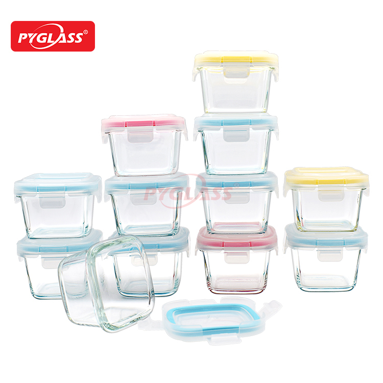 Glass Baby Food Storage Containers with Lids