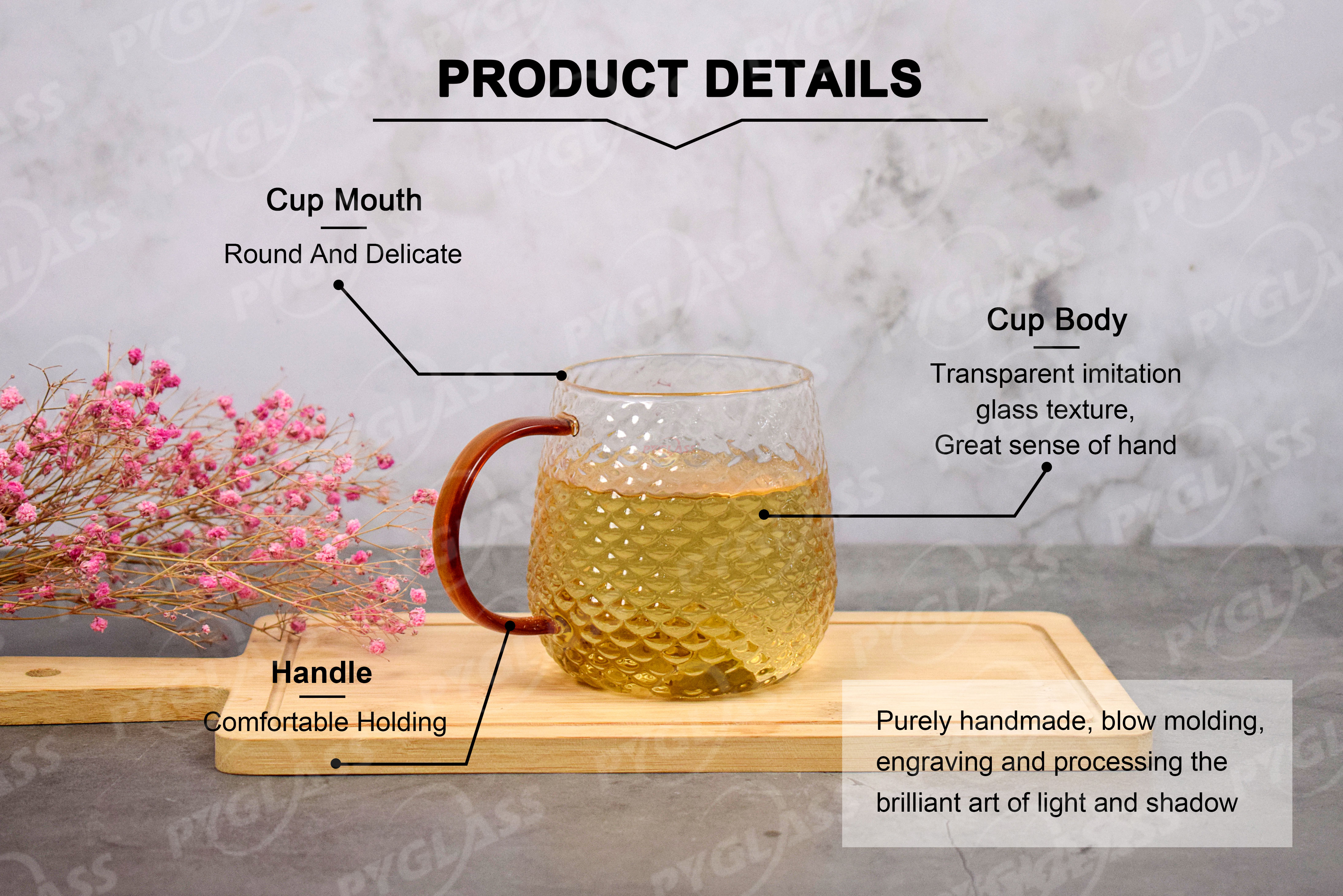 Glass Water Cup Simple Milk Mug Beer Cup Juice Glass Coffee Cup -Production Overviews