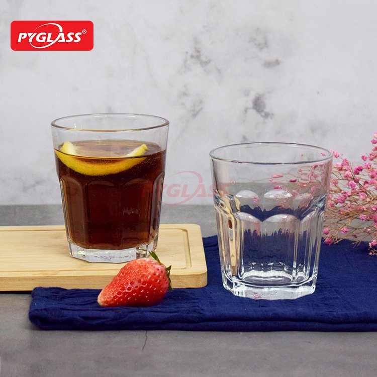 Glass Cups for Drinking Orange Juice