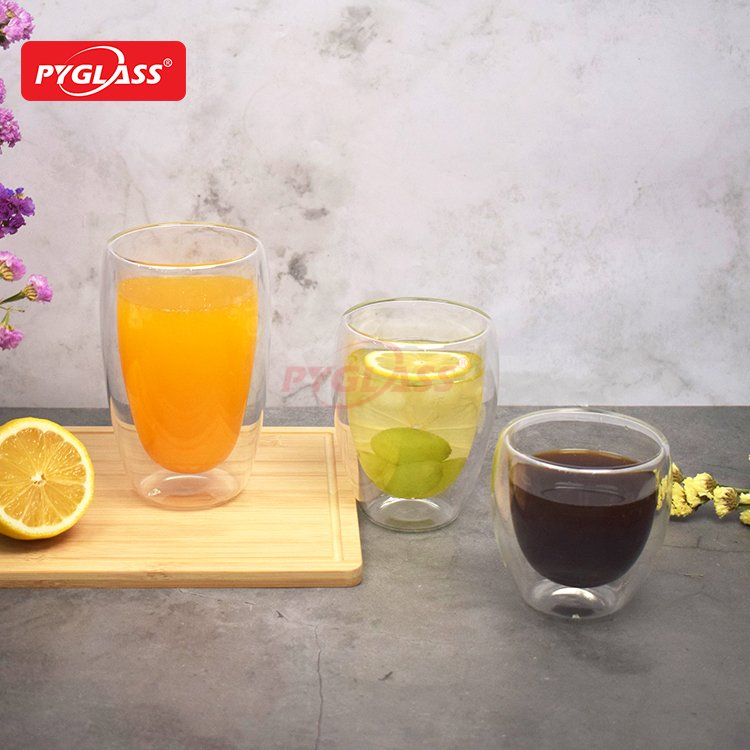 Glass Double Wall Insulated Cups