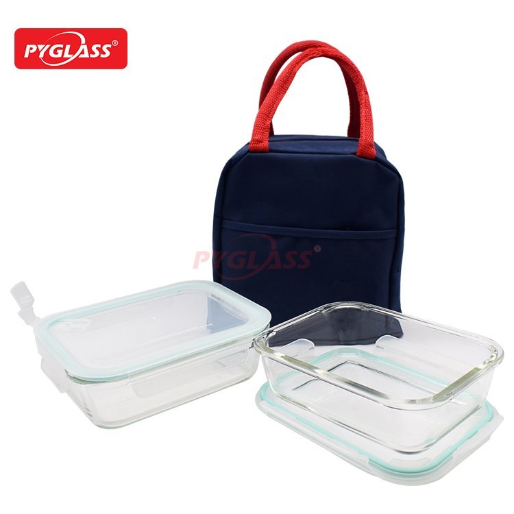 Glass Container Sets with Bag